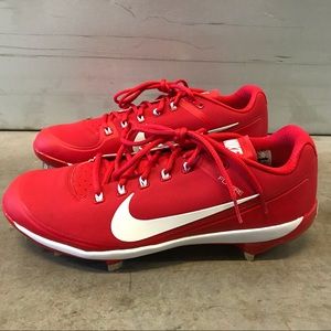Nike Air Clipper Men's Red Baseball Cleats Size 13